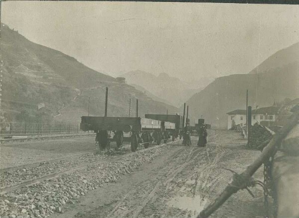 View of the Eisack Valley from Kardaun railway station near Bolzano.