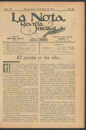 El poeta se ha ido...