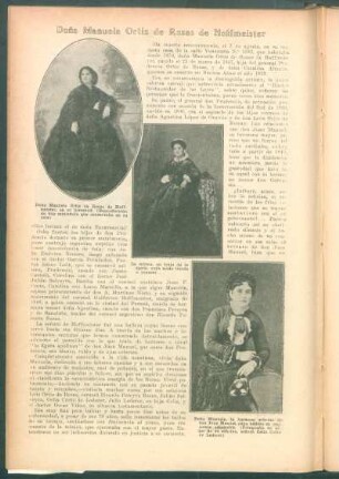 Doña Manuela Ortíz de Rozas de Hoffmeister