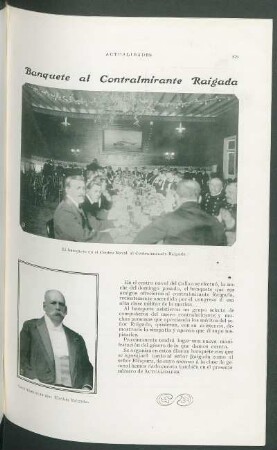 Banquete al Contralmirante Raigada