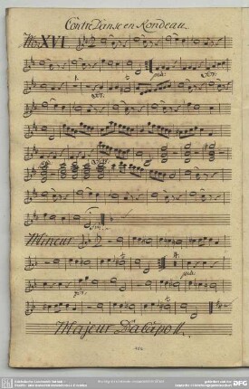 16. Anonymus, Contredanses, D-Dur