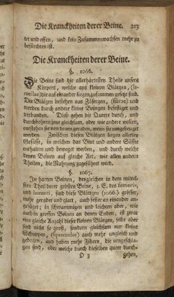 Die Kranckheiten derer Beine. §. 1066. - §. 1116.