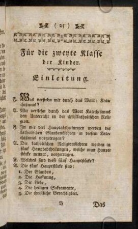 25-39, Einleitung. - Das erste Hauptstück. Von dem Glauben.