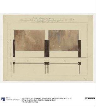 Doppelbett (Möbelentwürfe, Betten)