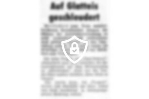 Auf Glatteis geschleudert
