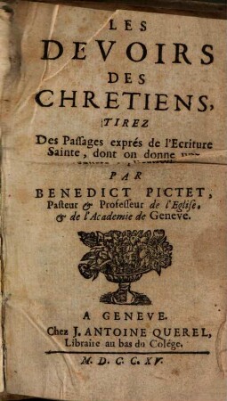 Les devoirs des chrétiens