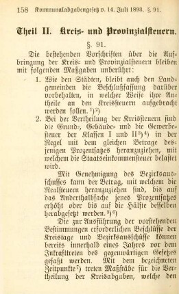 Theil II. Kreis- und Provinzialsteuern.