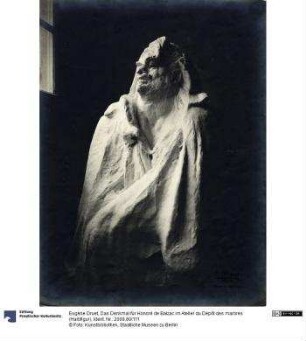 Das Denkmal für Honoré de Balzac im Atelier du Dépôt des marbres (Halbfigur)