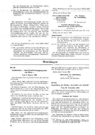 Geräteturnen - Sportklassifizierungsprogramm und Filme - : 5/65 vom 5. Januar 1965 ; [Mitteilungen]