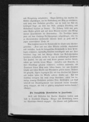 Die französische Revolution in Saarlouis.