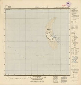 1917 (alte Nr.: 564/565) Trischen, Meßtischblatt (4cm - Karte)