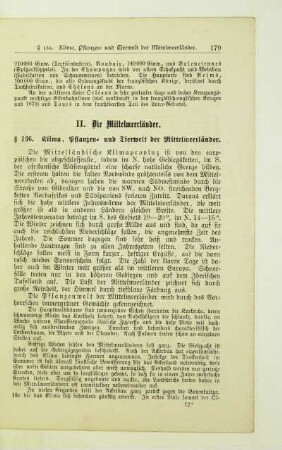 II. Die Mittelmeerländer