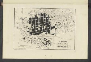 Plano de la Ciudad de Durango.