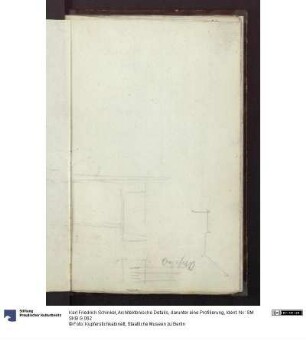 Architektonische Details, darunter eine Profilierung