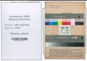 Entnazifizierung Johann Boesing , geb. 28.04.1892 (Weichenwaerter)