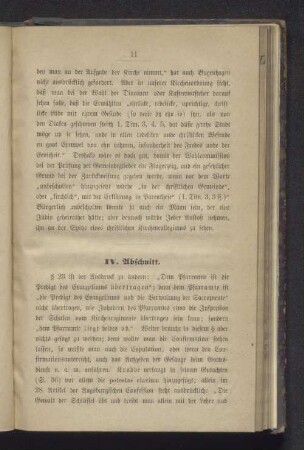 IV. Abschnitt.