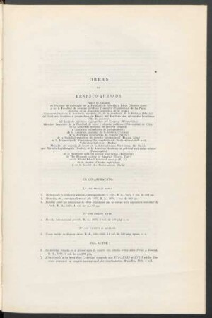 Obras de Ernesto Quesada