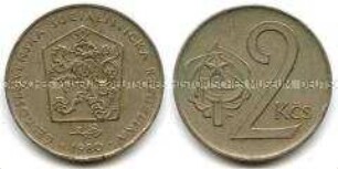 Tschechoslowakei, 2 Kronen