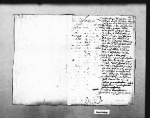 Entwurf für einen Bericht zur Abrechnung (Folio Doppelblatt)