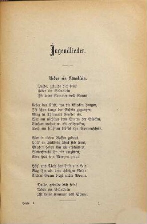 Gesammelte Werke, 1. Gedichte