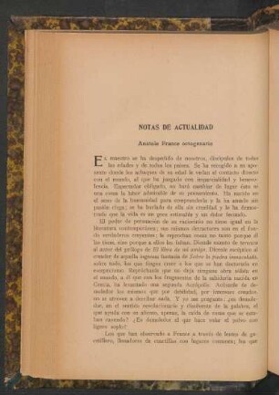 Anatole France octogenario