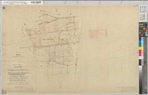 Dedinghausen (Lippstadt), Rixbeck (Lippstadt), Separation Dedinghausen-Rixbeck Gem., Bl.3 Brouillonkarte