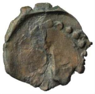 Fundmünze, Schlüsselpfennig, 16.-17. Jh.