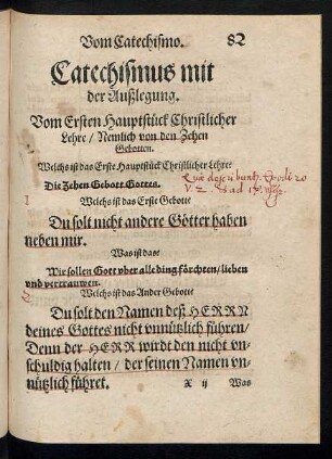 Catechismus mit der Außlegung.