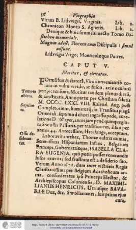 CAPUT V. Moritur, & elevatur.