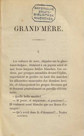 Grand' mère, par Étienne Marcel