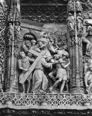 Hochaltar, Detail: Kreuztragung