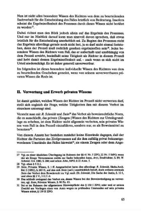 II. Verwertung und Erwerb privaten Wissens