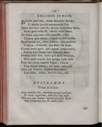 Bacchus. [ ... mit Abbildungsbeschreibung].