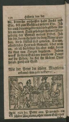 Wie der Peter die schöne Magelona erkannte ...
