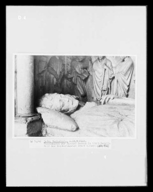 Grab Bischof Martin, Detail: Liegefigur des Verstorbenen
