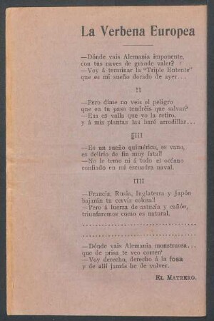 La Verbena Europea