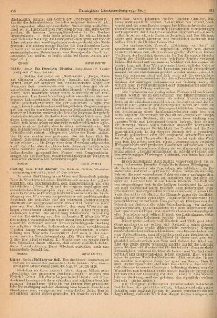 315-318 [Rezension] Glaser, Martha, Dichtung vor Gott