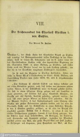 Der Leichenconduct des Churfürst Christian I. von Sachsen