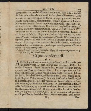 125-137, Caput conferendi.