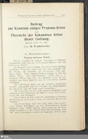 Beitrag zur Kenntnis einiger Prepona-Arten und Übersicht der bekannten Arten dieser Gattung