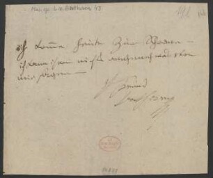 Brief an Mikulás Zmeskal : o.D. [Sommer 1809]
