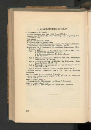 A. Ungedruckte Quellen