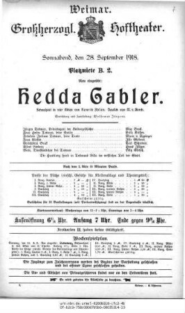 Hedda Gabler