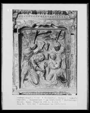 Hochaltar, Detail: Geburt Christi