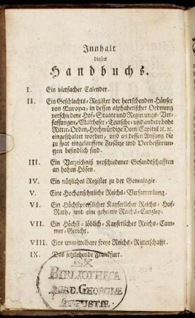 Innhalt dieses Handbuchs.
