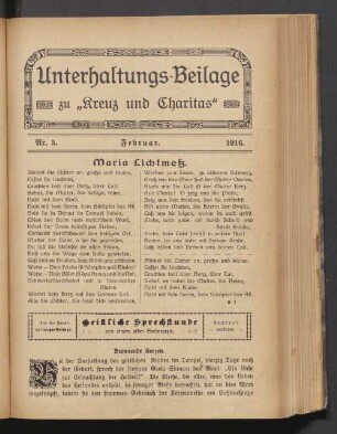 Nr. 5. Februar 1916