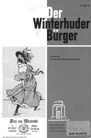 Heft I / Januar 1990 : Zeitschrift des Winterhuder Bürgervereins