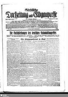 Sächsische Dorfzeitung und Elbgaupresse : mit Loschwitzer Anzeiger ; Tageszeitung für das östliche Dresden u. seine Vororte