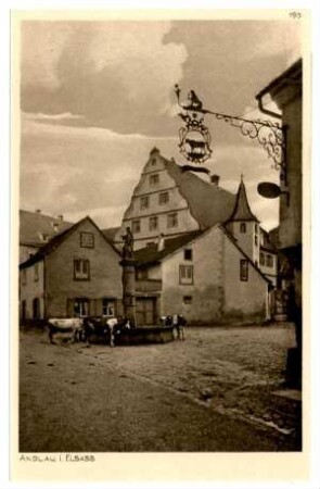 Der Krieg 1914/15 in Postkarten, 20. Reihe, Abt.: Deutschland; Inhalt: Elsaß/1.Gruppe: Nr. 195: Andlau i.Elsass