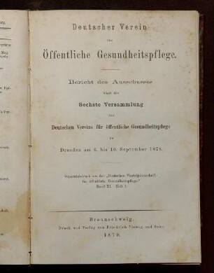 6: Dresden am 6. bis 10. September 1878